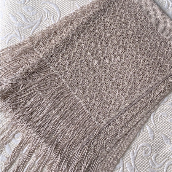 Cejon Accessories - Elegant Blush and Gold Cejon Scarf